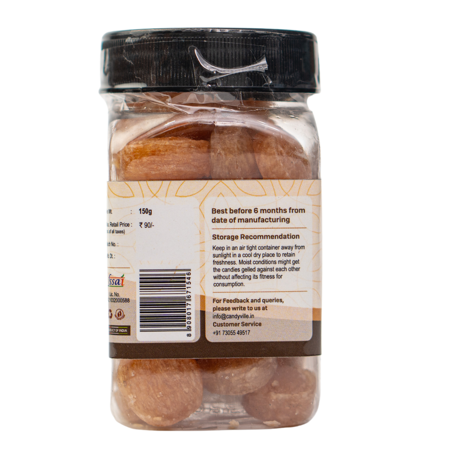 CandyVille Roasted Coconut Candy Jar - Wholesale Box of 12