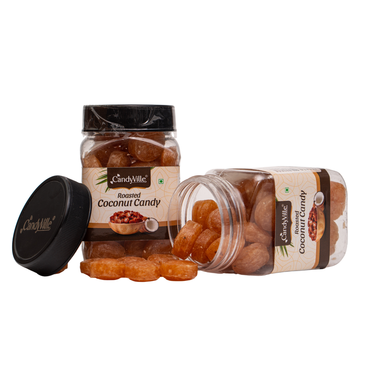 CandyVille Roasted Coconut Candy Jar - Wholesale Box of 12