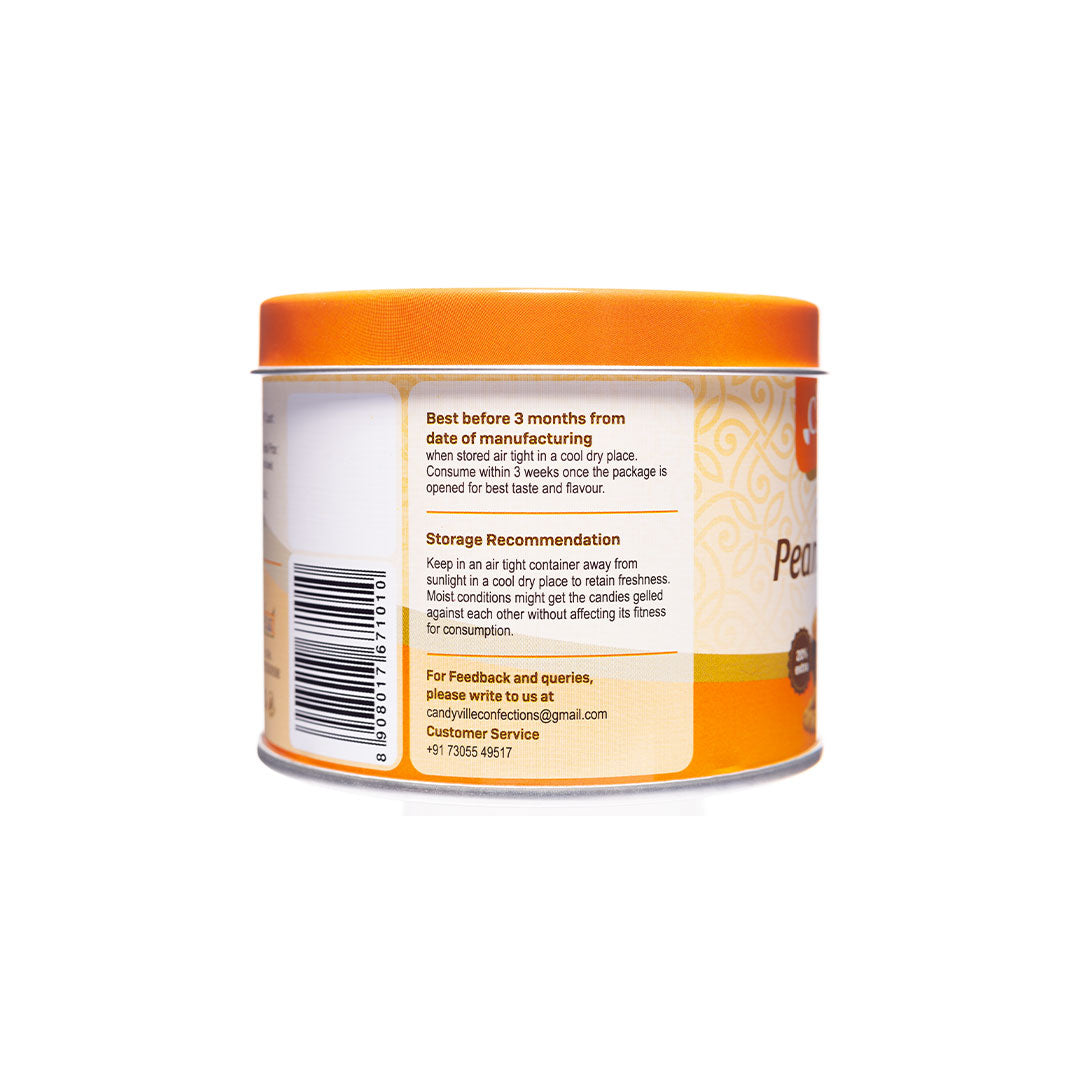 CandyVille Crushed Peanut Candy Tin 340g | Peanut & Sugar Brittles