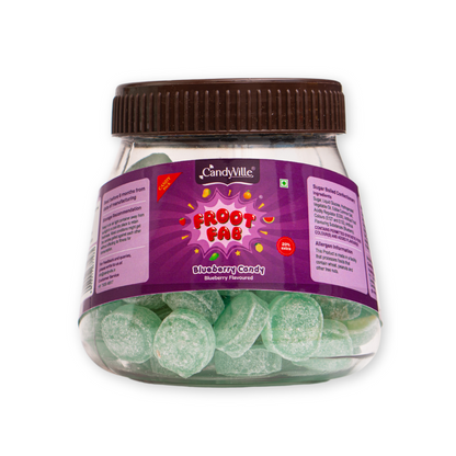 CandyVille FrootFab Blueberry Candy Jar 400g