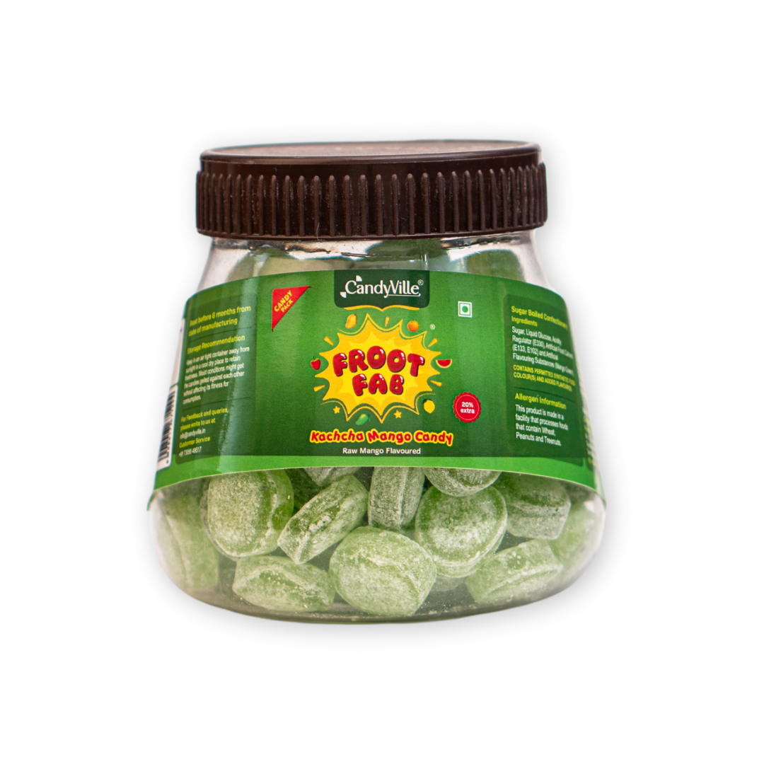 CandyVille FrootFab Kaccha Mango Candy Jar 400g