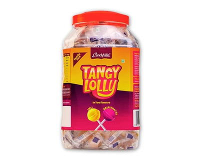 CandyVille TangyLolly Imli & Kala Khatta Flavored Lollipops 50 Pieces (600g)
