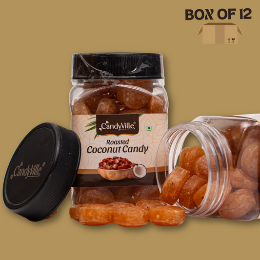 CandyVille Roasted Coconut Candy Jar - Wholesale Box of 12