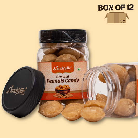 CandyVille Crushed Peanuts Candy Jar - Wholesale Box of 12