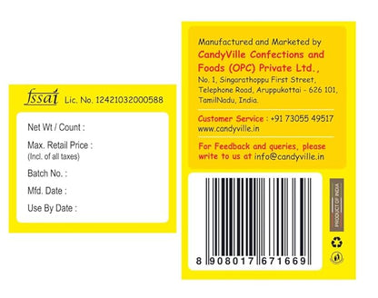 CandyVille FrootPop Lollipops - Assorted Fruit Flavoured Lollipops Jar 50 Pieces (600g)