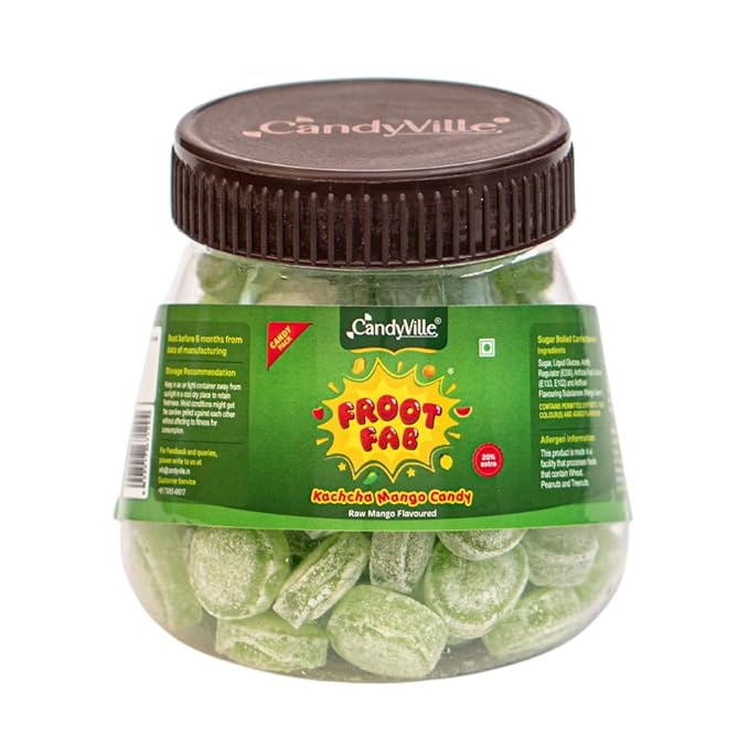 CandyVille FrootFab Kaccha Mango Candy Jar 400g