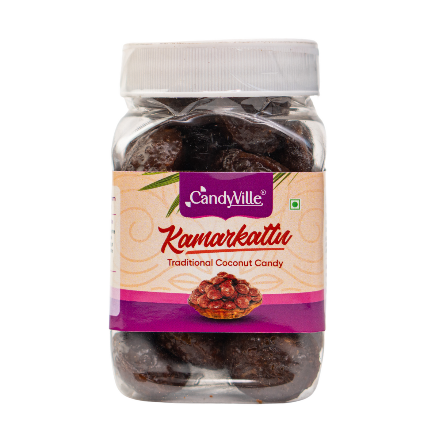 CandyVille Kamarkattu / Kalkona Coconut & Jaggery Candy Jar - Wholesale Box of 12