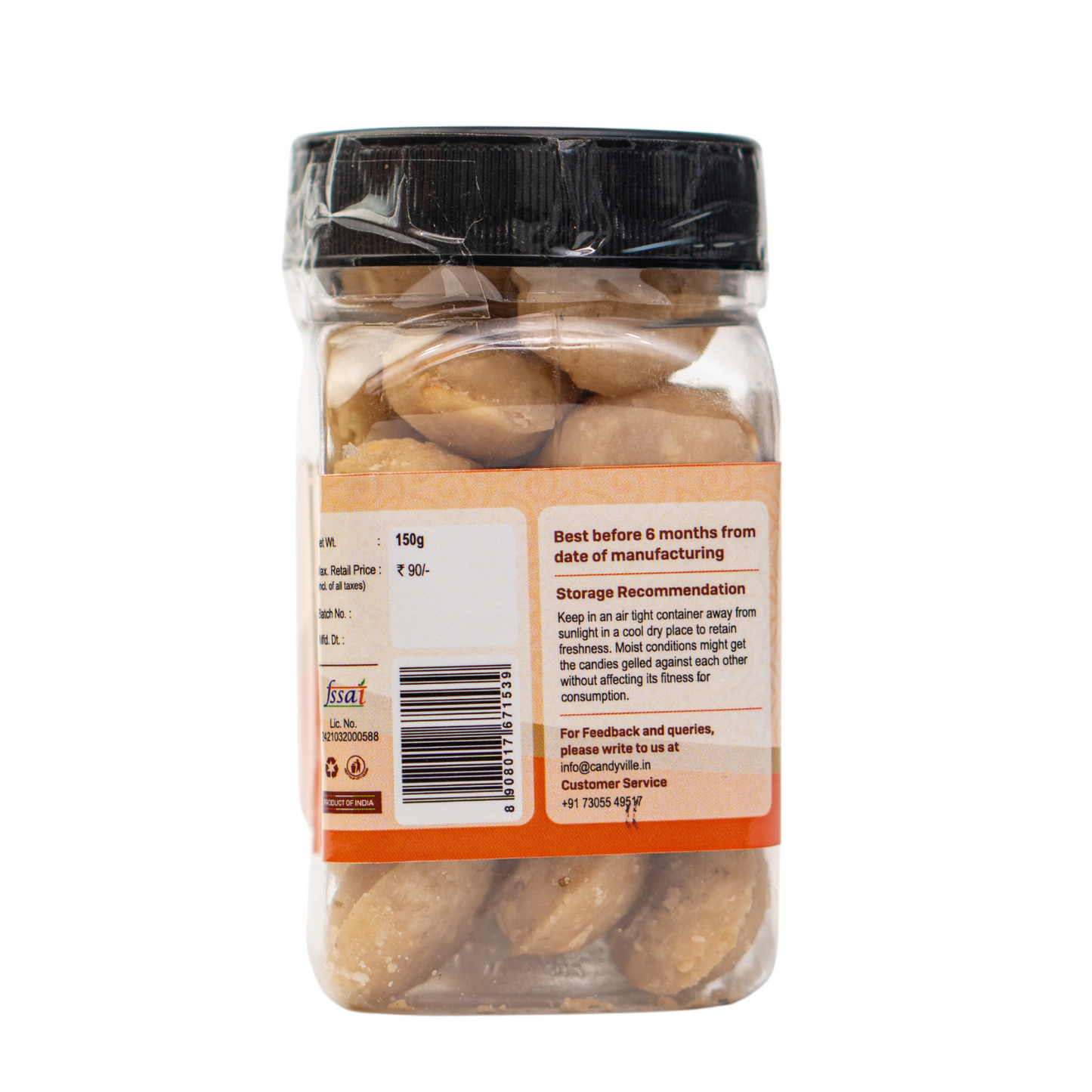 CandyVille Crushed Peanuts Candy Jar - Wholesale Box of 12