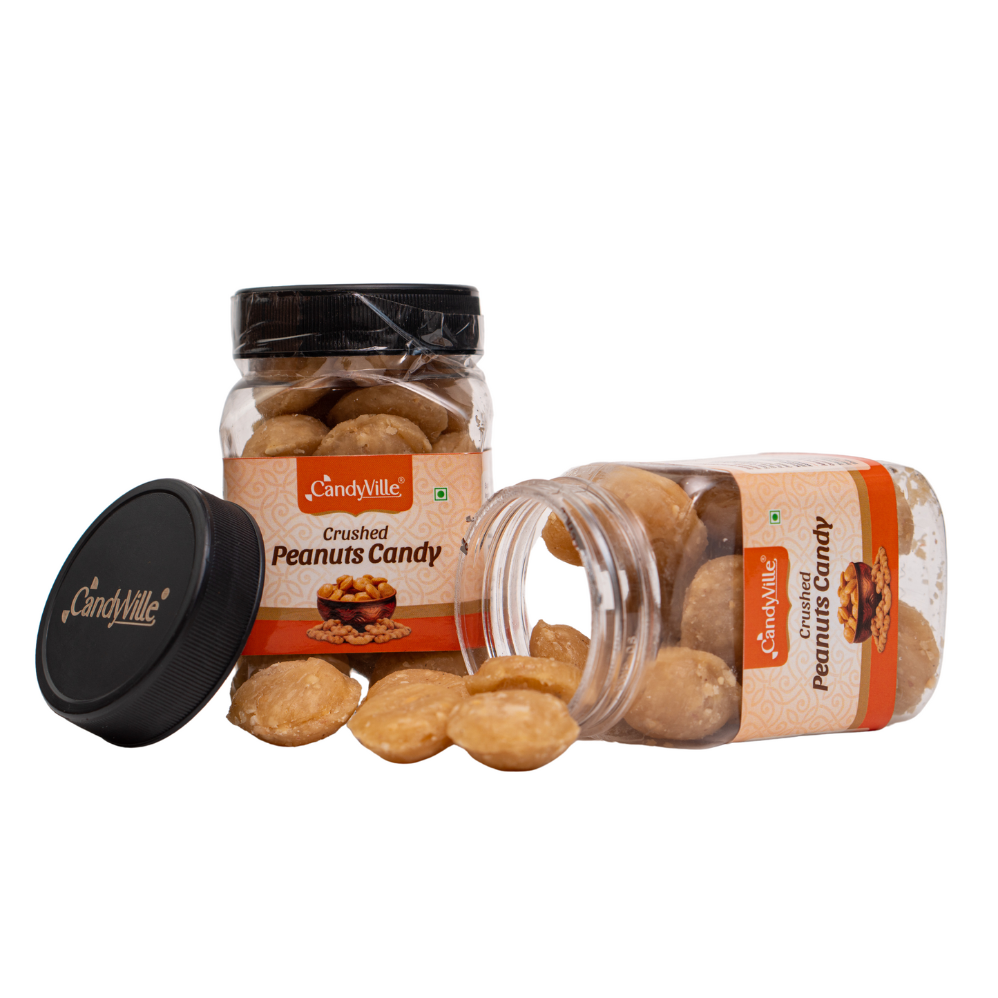 CandyVille Crushed Peanuts Candy Jar - Wholesale Box of 12
