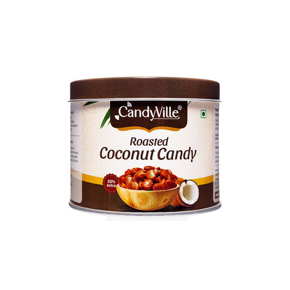 CandyVille Roasted Coconut Candy Tin 340g | Coconut Toffee brittle