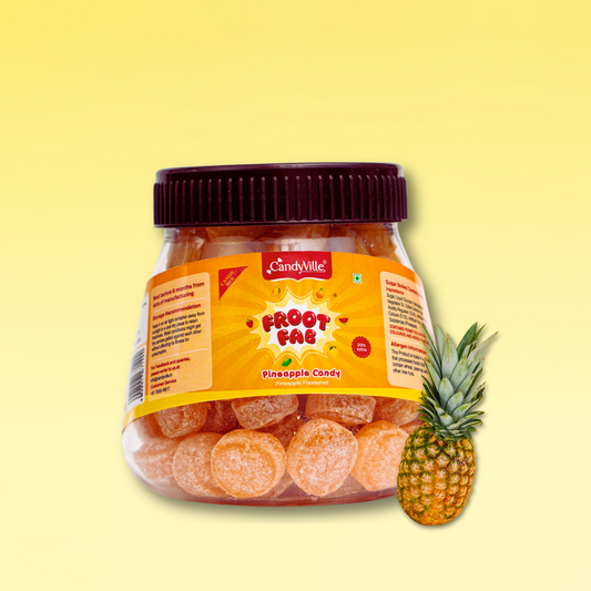 CandyVille FrootFab Pineapple Candy Jar 400g