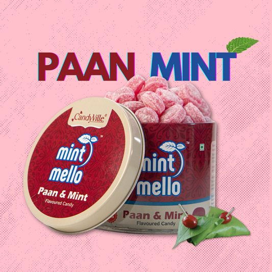 CandyVille MintMello Paan & Mint Candy Tin 340g | Pan Candy